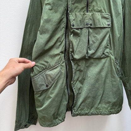 CP Company Re Colour Windbreaker Pullover Jacket in Green (M) | Medium, Green