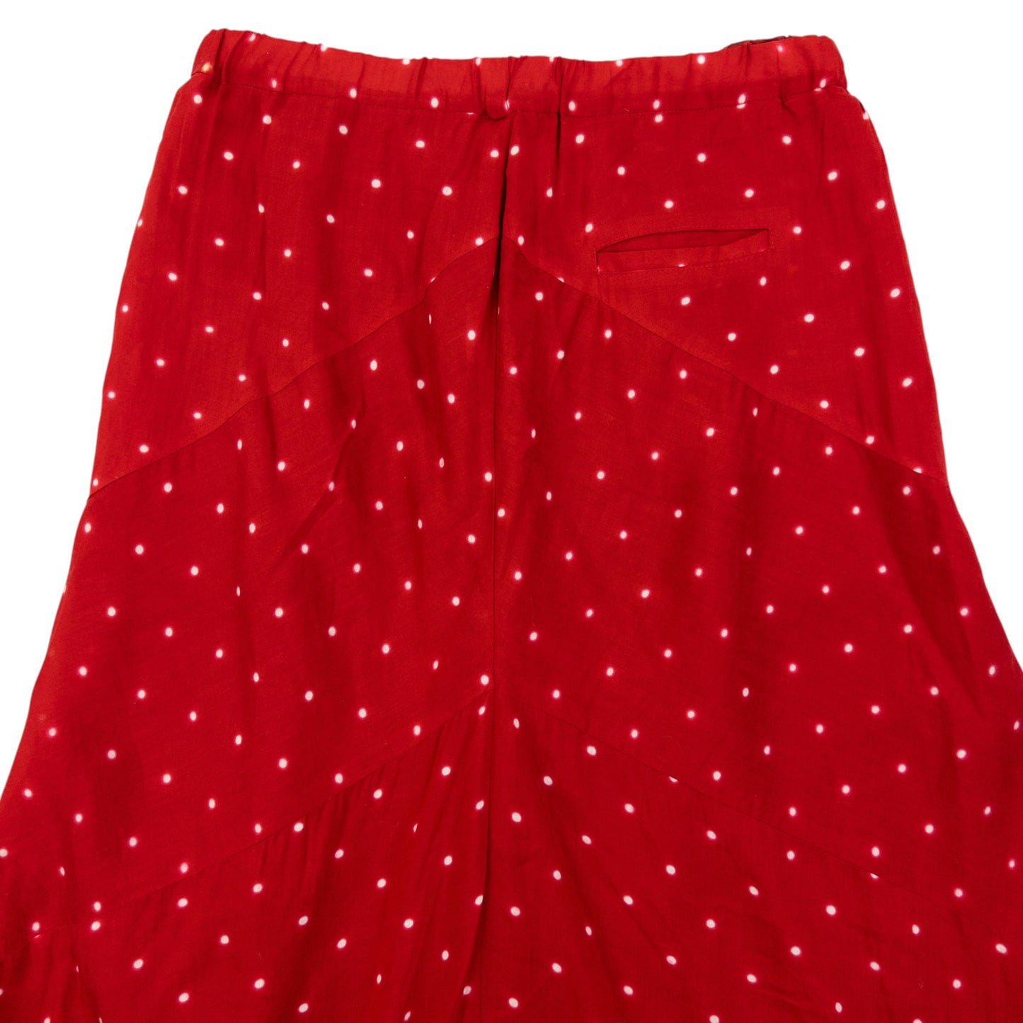 Vintage 2000s Issey Miyake Polka Dot Skirt Womens Size M | Medium, Red