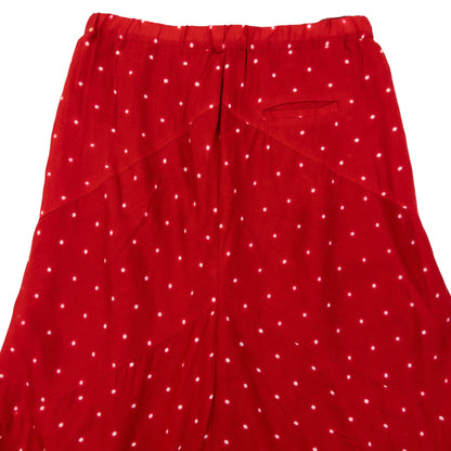 Vintage 2000s Issey Miyake Polka Dot Skirt Womens Size M | Medium, Red