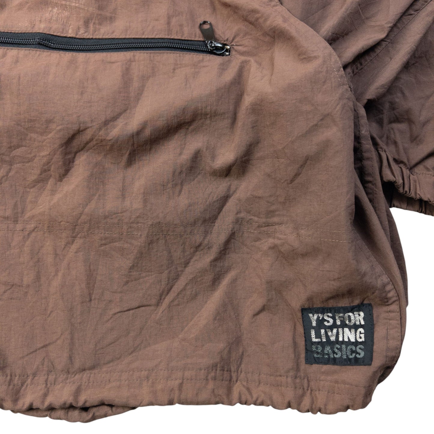 Vintage 90s Yohji Yamamoto Packable Q Zip Jacket Size L | Large, Brown