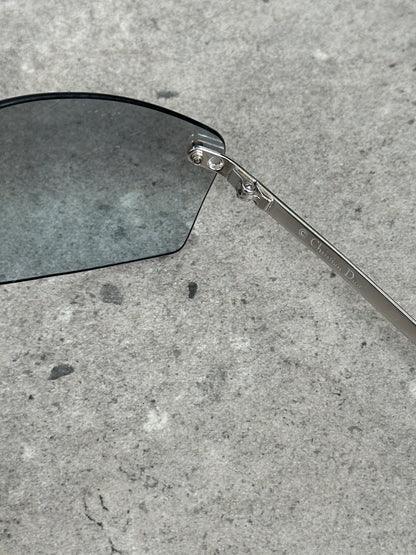 Christian Dior 1990s Mini Pop Rimless Logo Sunglasses