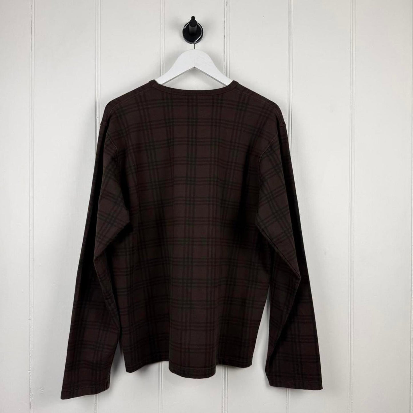 Burberry London Nova Check Long Sleeve T-Shirt (XL) | Extra Large, Brown