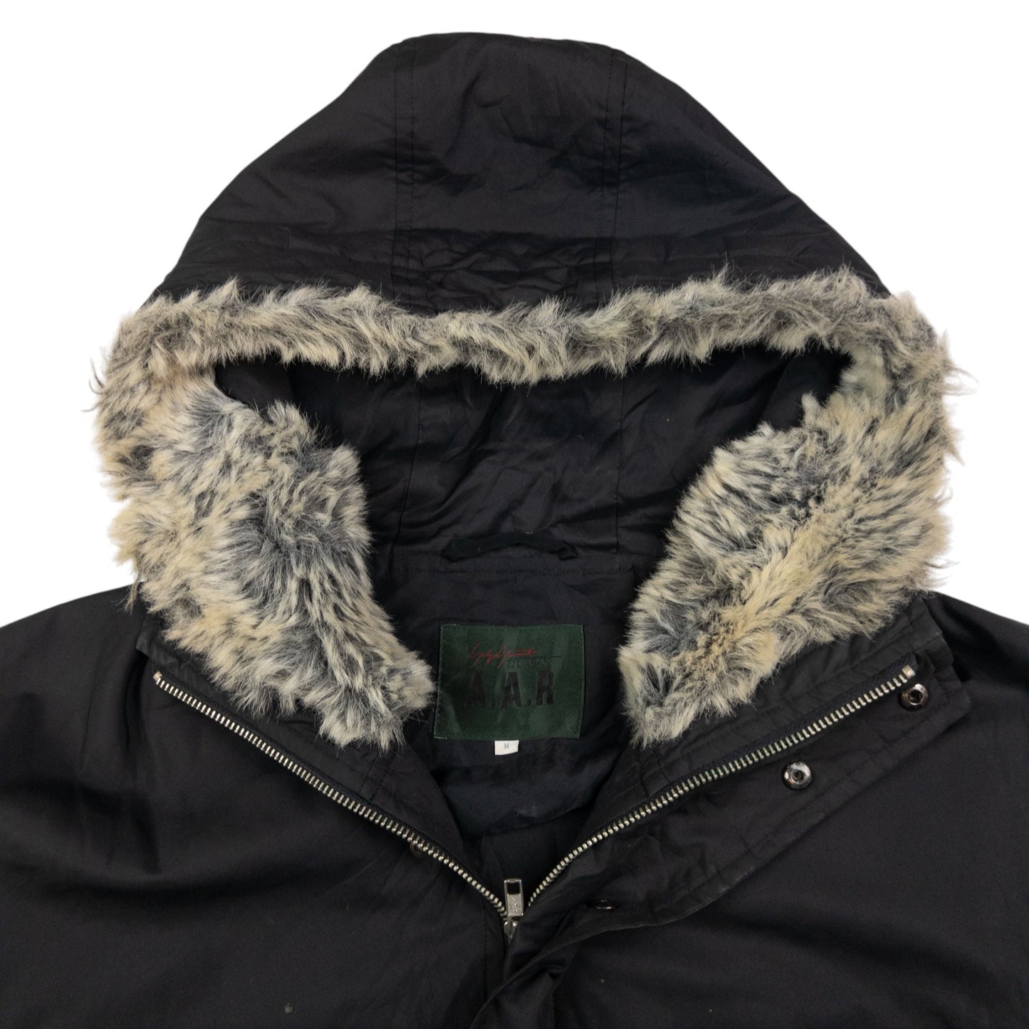 Vintage Yohji Yamamoto D'Urban A.A.R Fur Hood Rain Jacket Size M
