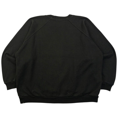 Vintage 80s YSL Yves Saint Laurent Embroidered Sweatshirt Size S | Small, Black
