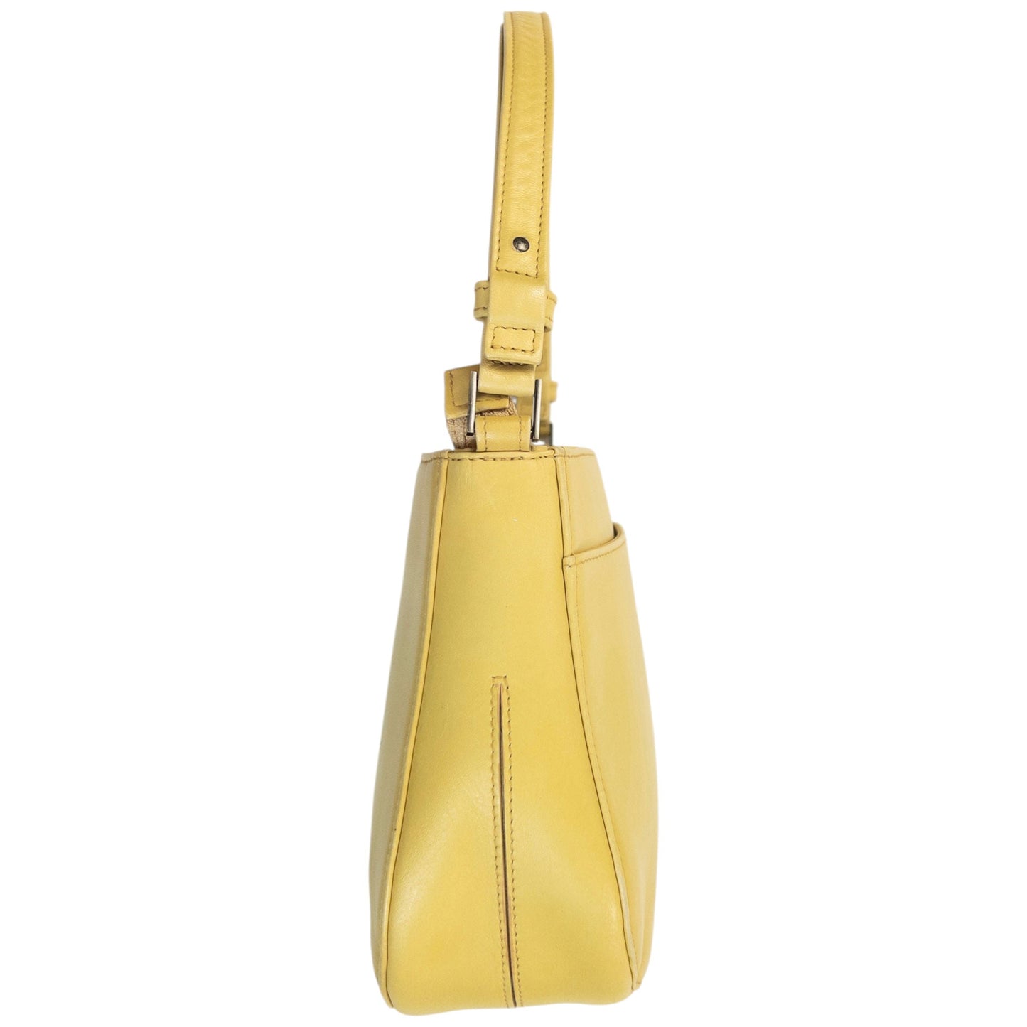 Vintage 90s Issey Miyake Leather Shoulder Bag | O/S, Yellow
