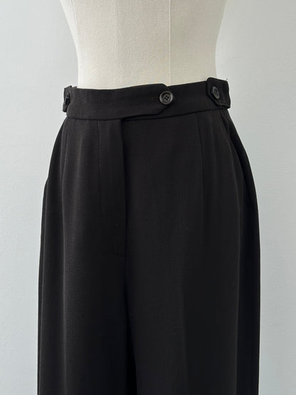 Mani 1990s Pure Wool Straight Leg Trousers - W26