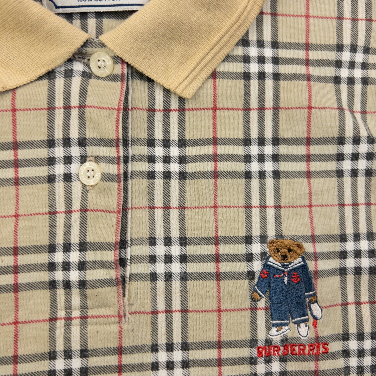 Vintage 90s Burberry Nova Check Polo Shirt Womens Size M | Medium, Multicoloured