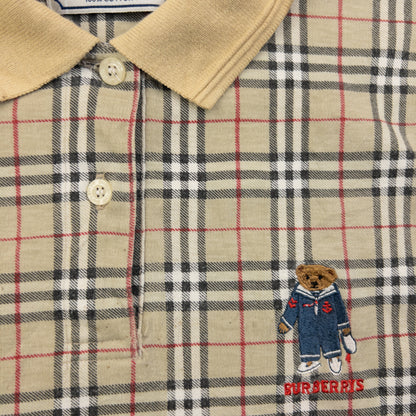 Vintage 90s Burberry Nova Check Polo Shirt Womens Size M | Medium, Multicoloured