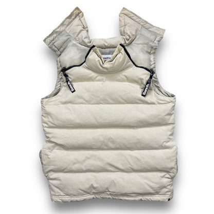 2000's Bench Dual Zip Puffer Gilet (S) | Default Title, Cream