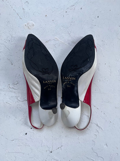 2000s lanvin heels | WHITE, White and Red