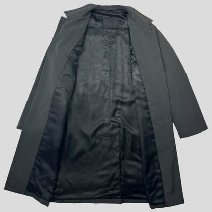 Prada AW00 Soft Touch Technical Polyester Grey Trench Coat - M/L | Default Title, Multicoloured
