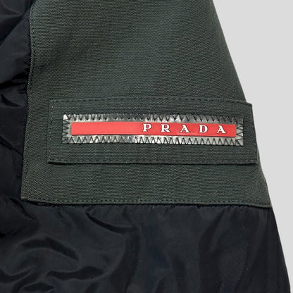 Prada Sport 2009 Nylon Panelled Technical Puffer Jacket - IT54 (L) | Grey