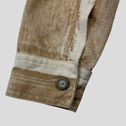 Gianfranco Ferre 90’s Sublimation Acid Wash Hemp Jacket - XS/S | Cream