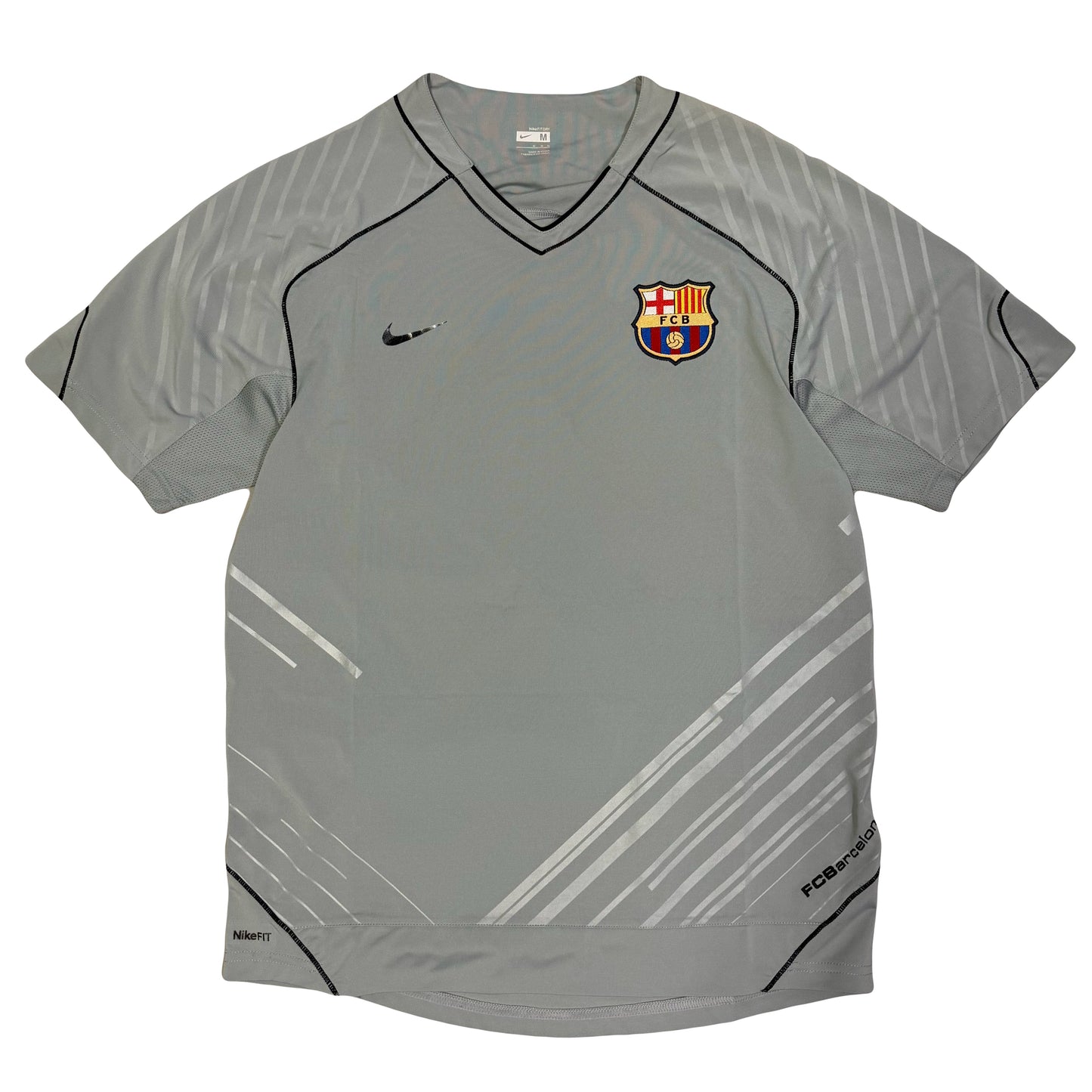 Nike Barcelona 2007/08 Training Shirt In Grey (M) | Grey, Grey