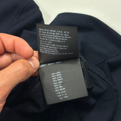 Prada Milano 2016 Navy Wool Crewneck Knit Jumper - S | Default Title, Navy