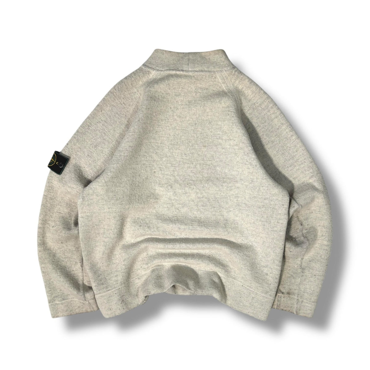 Stone Island A/W 1998 Heavyweight Mock Neck Knitted jumper L | Large, Cream