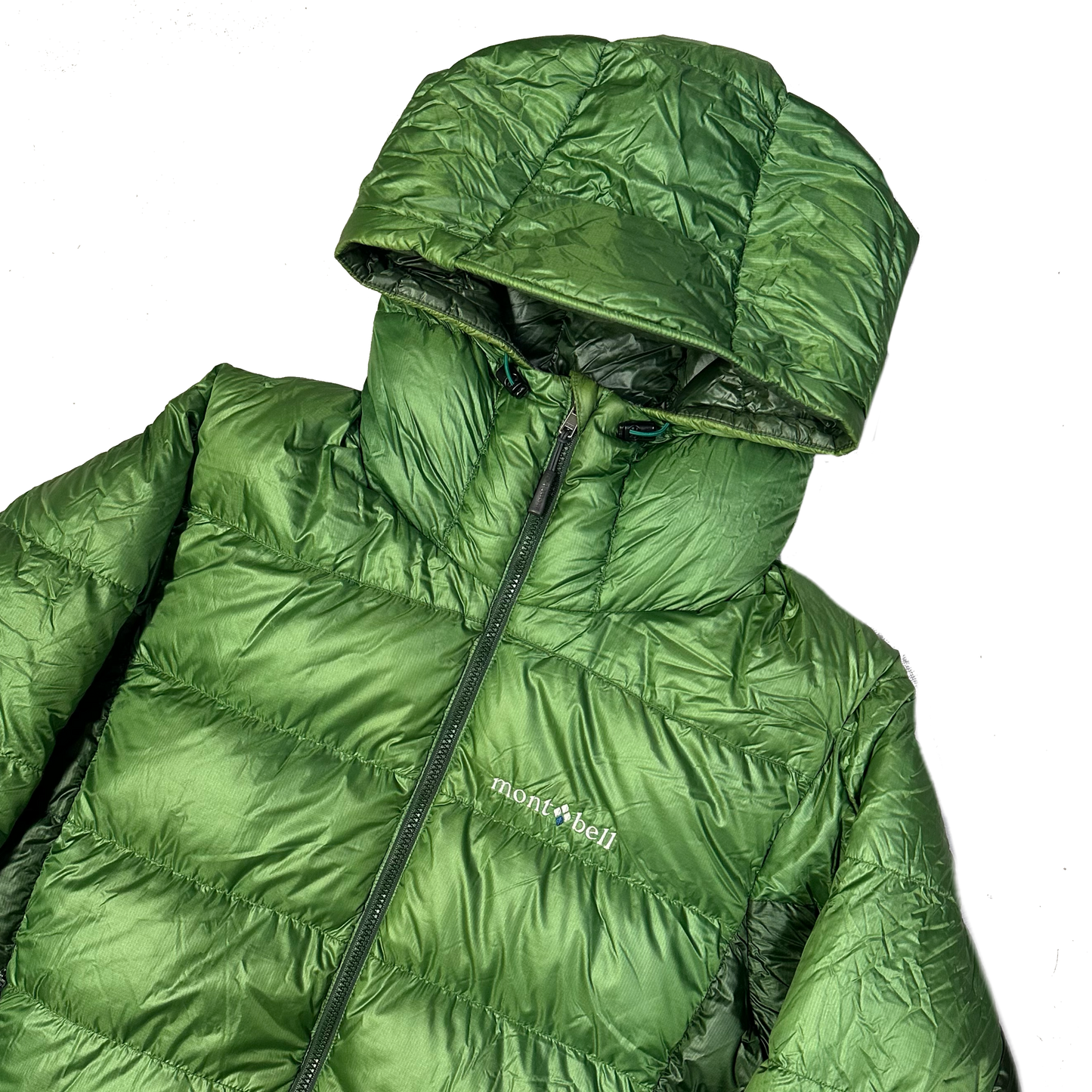 Montbell Alpine Down Parka Puffer Jacket In Green ( S )