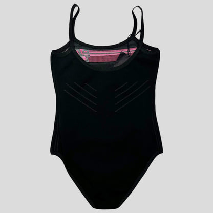 Prada AW18 Tech Knit Bodysuit / Swimsuit (New) - IT40 | Small, Pink