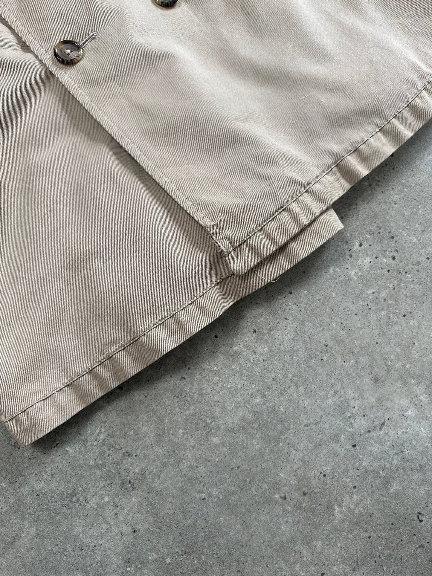 Christian Dior Monsieur Cotton Double Breasted Belted Trench Coat - L/XL