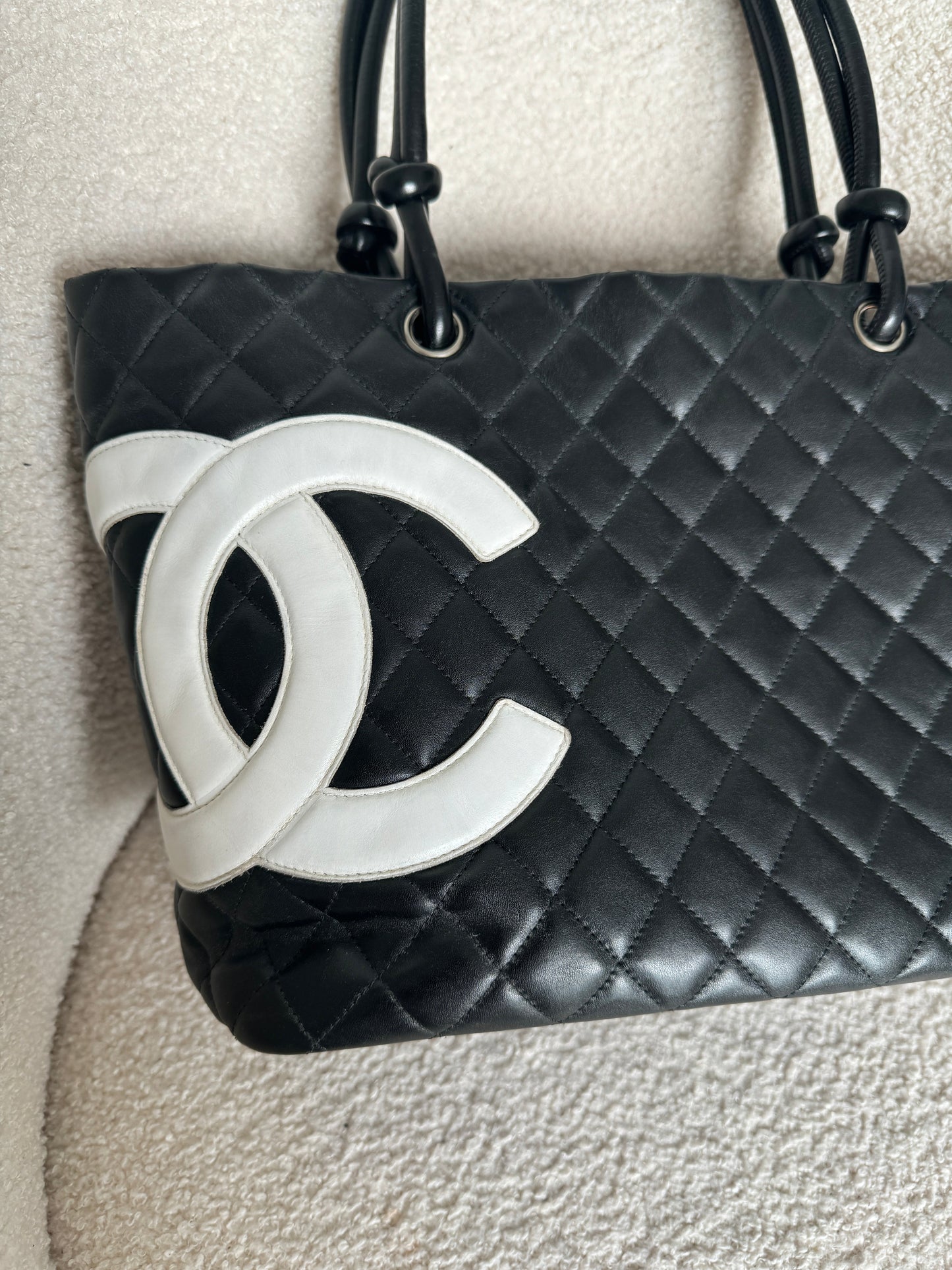 2000s Chanel Cambon B&W Tote Bag | O/S, Multicoloured