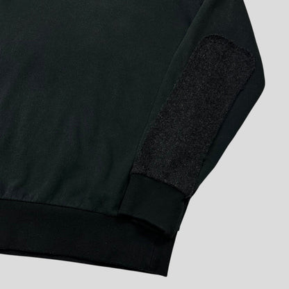 Comme Des Garçons Homme 2007 Asymmetrical Wool Panelled Sweatshirt -  M/L | Default Title, Multicoloured