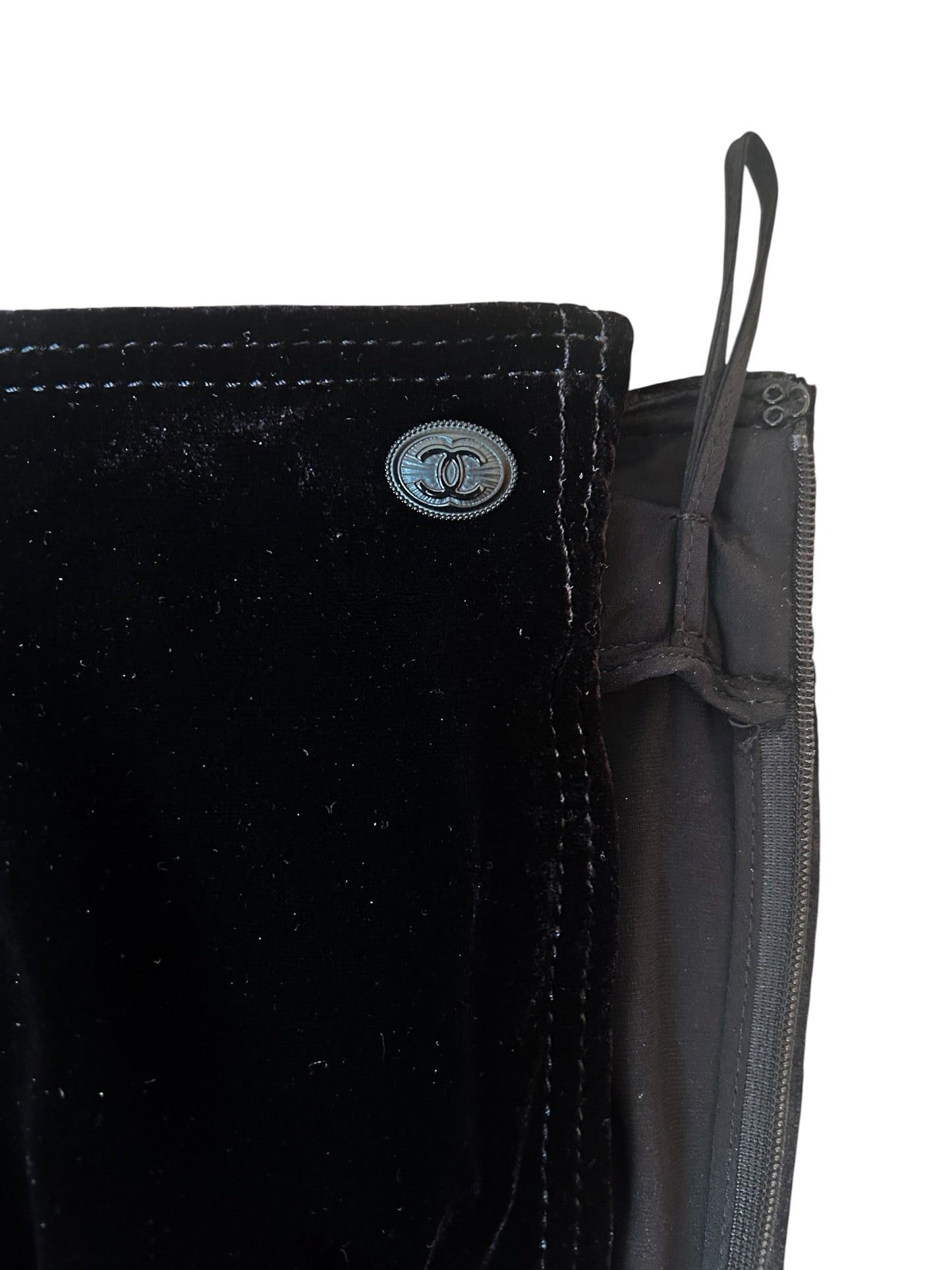 Chanel Velvet Trousers | O/S, Black