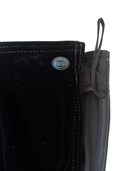 Chanel Velvet Trousers | O/S, Black
