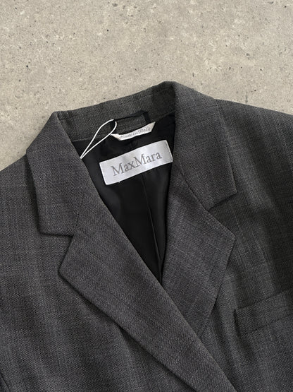 Max Mara Wool Double Breasted Blazer - S