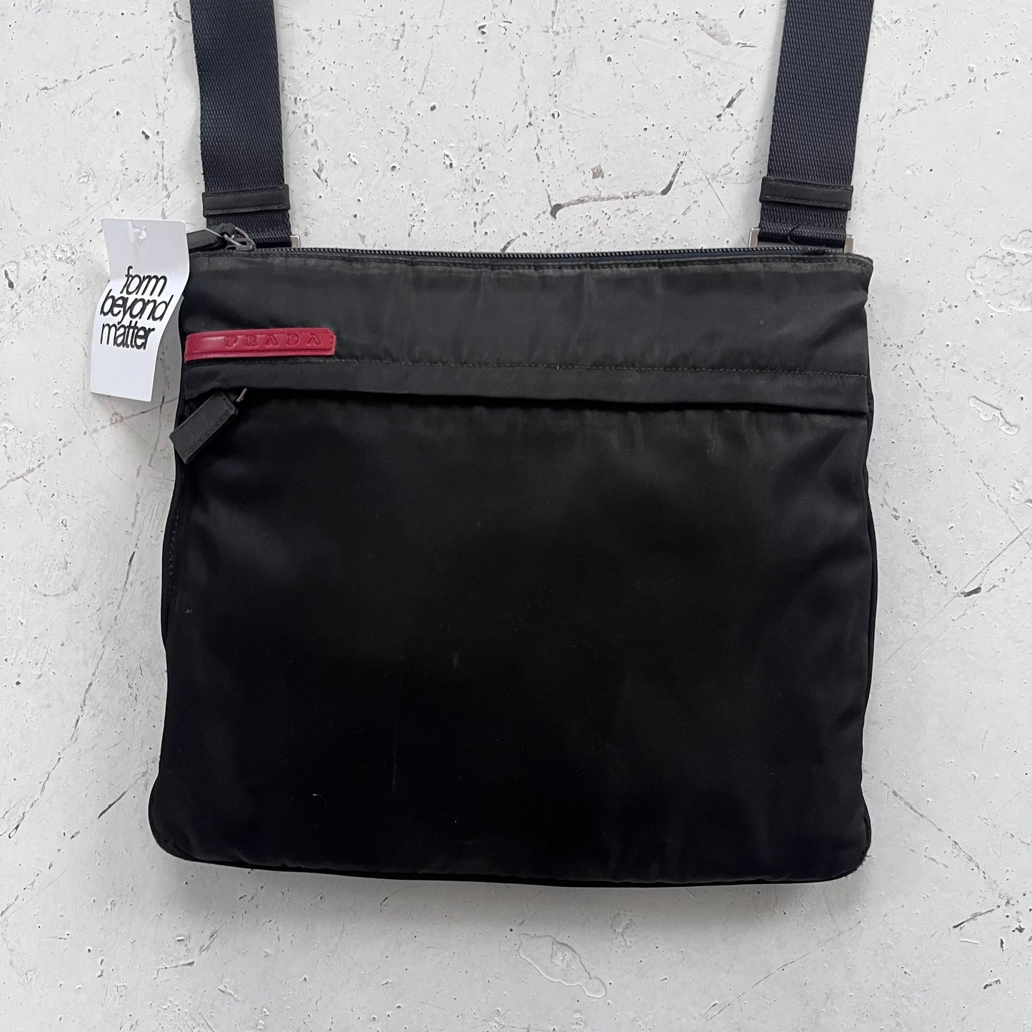 fw1999 prada sport nylon crossbody bag | O/S, Black