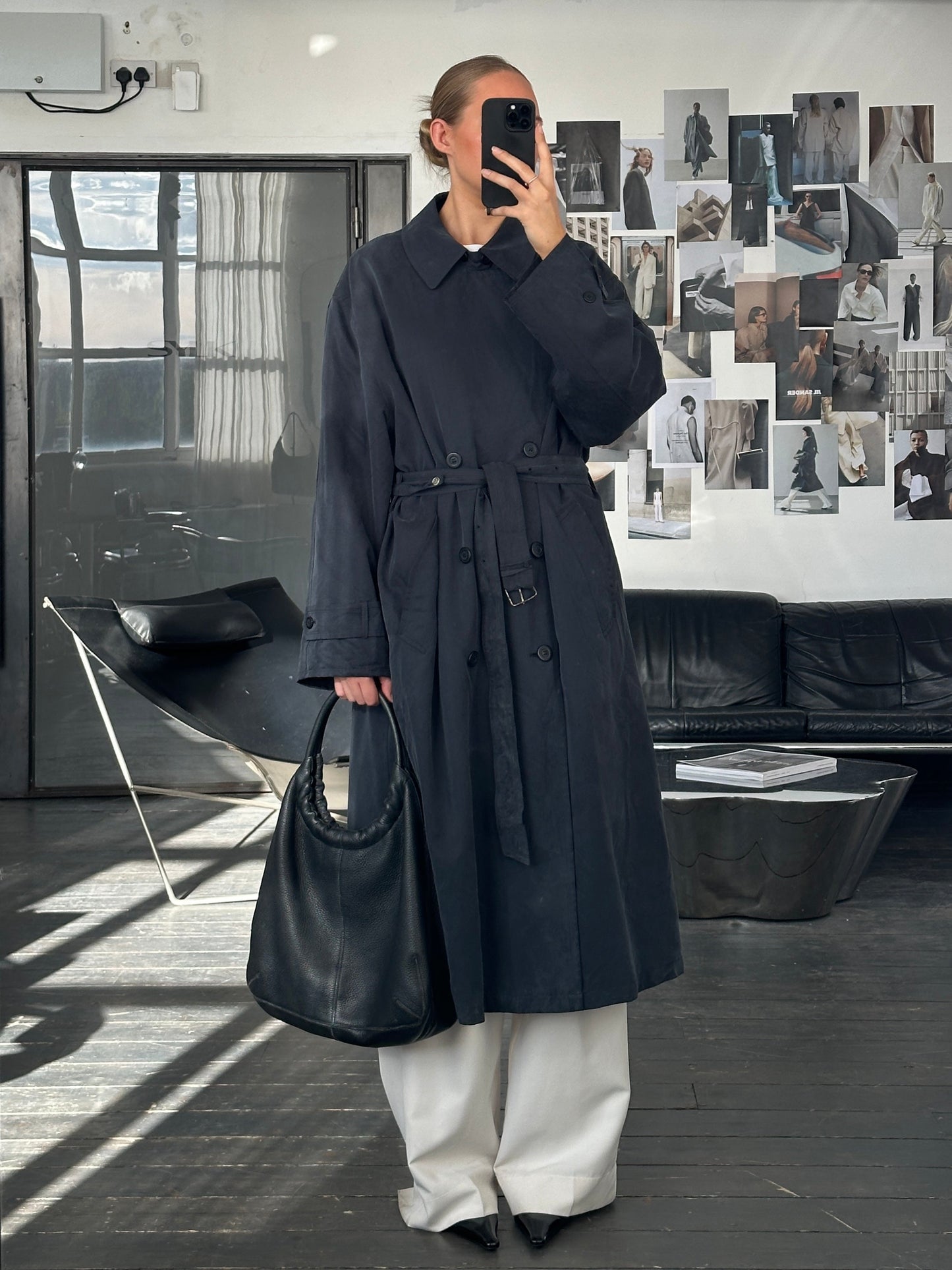 Ralph Lauren 1990s Double Breasted Belted Trench Coat - XXL