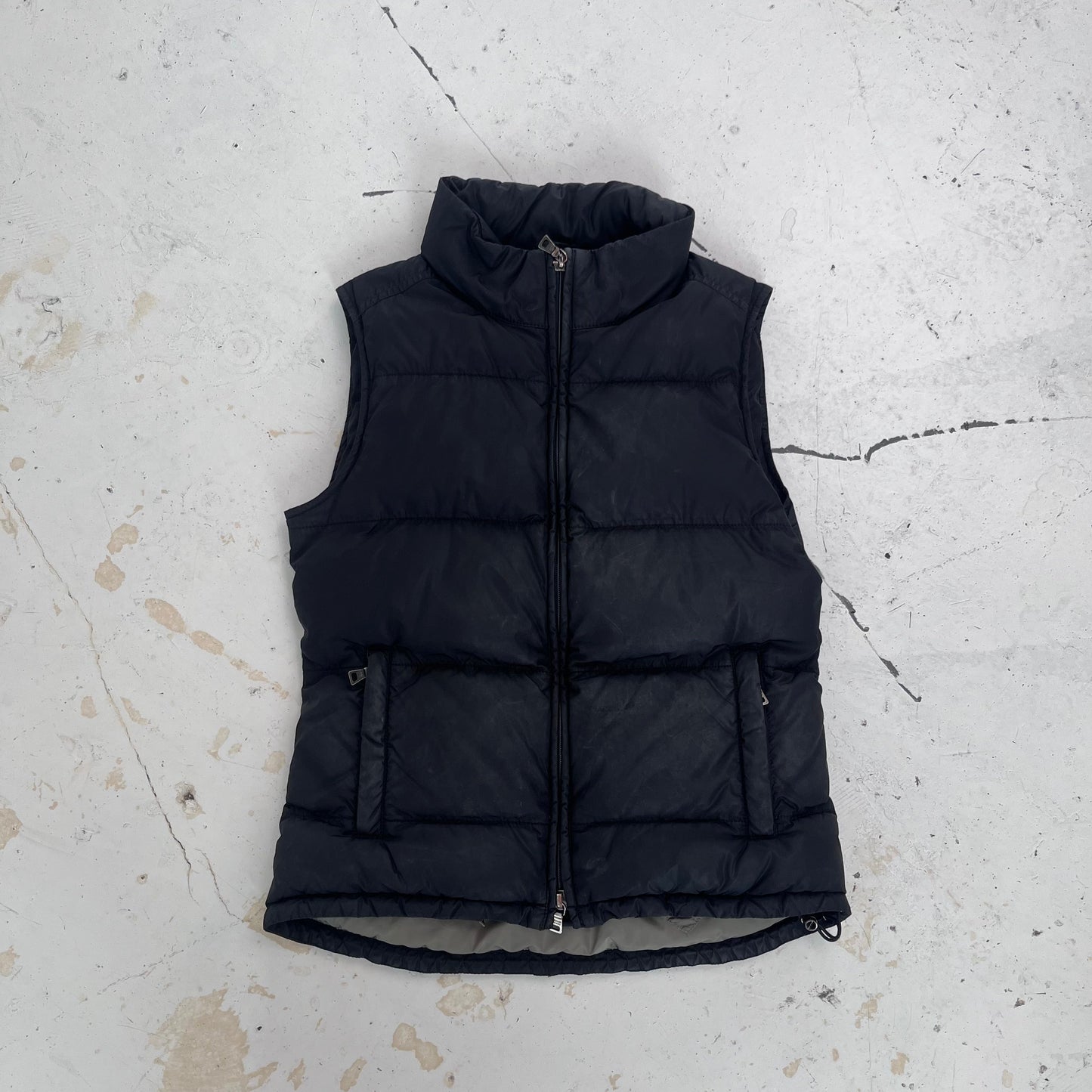 fw2002 prada sport gilet | Black, Black