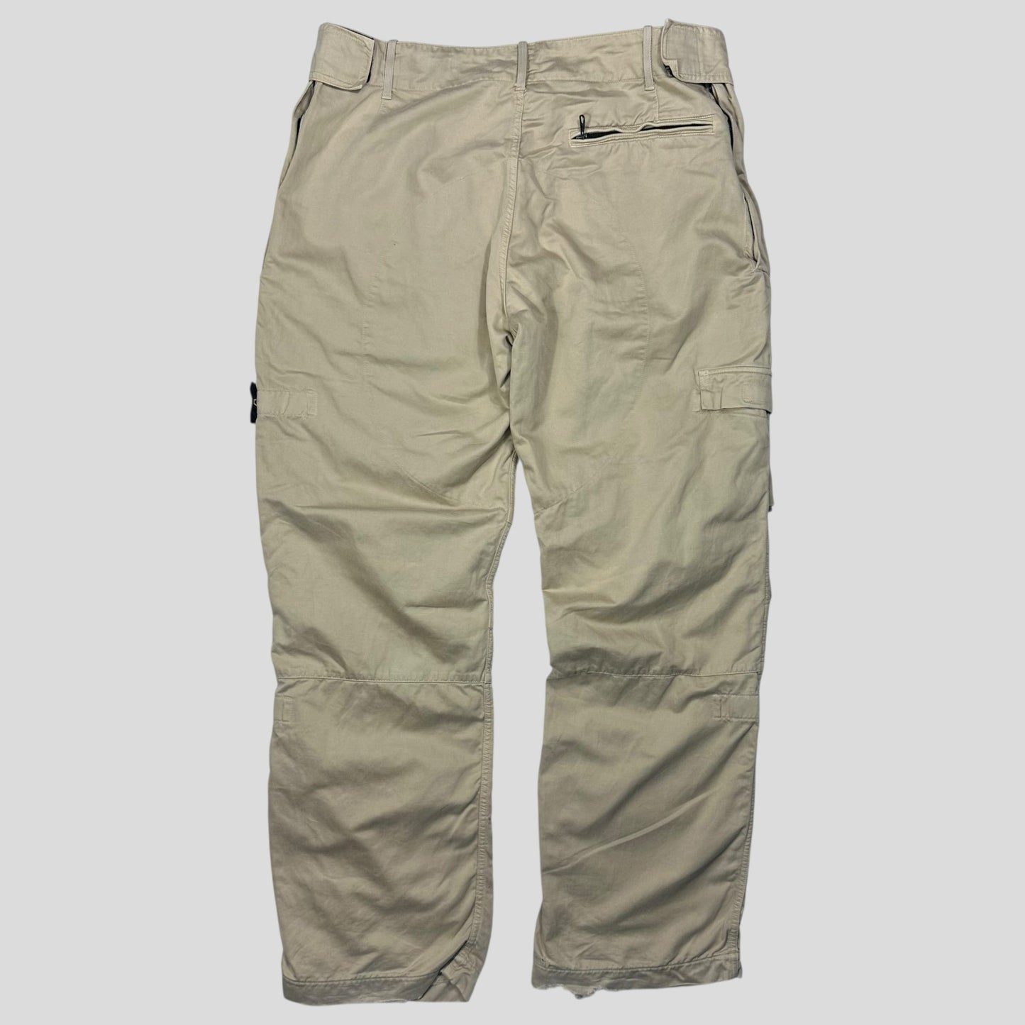 Stone Island 2006 Baggy Parachute Cargo Trousers - IT54 | Default Title, Beige