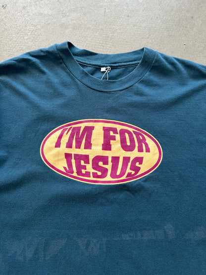 1990’s I’m For Jesus T-Shirt - L | Large, Red