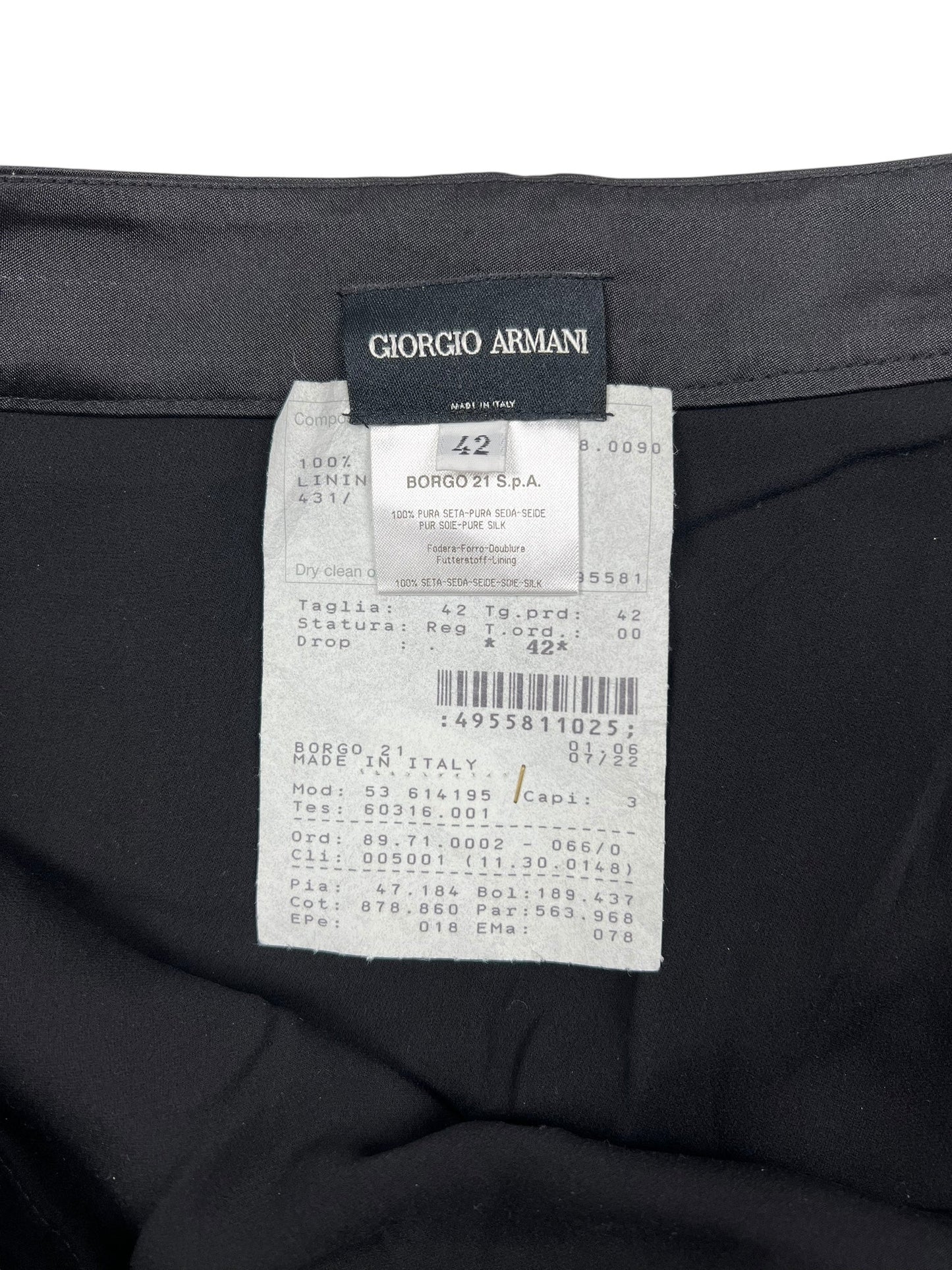 Giorgio Armani silk skirt | Black, Black