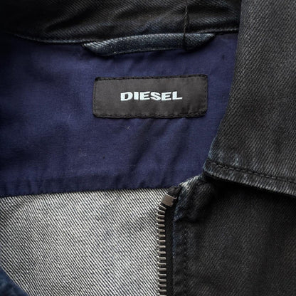 DIESEL FADED WAXED JACKET | O/S, Faded Black