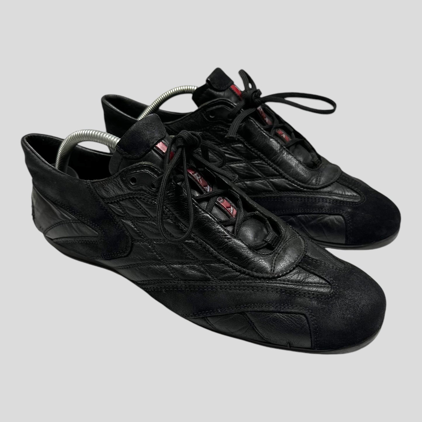 Prada Sport 00’s Quilted Leather and Suede Low Trainers - UK9