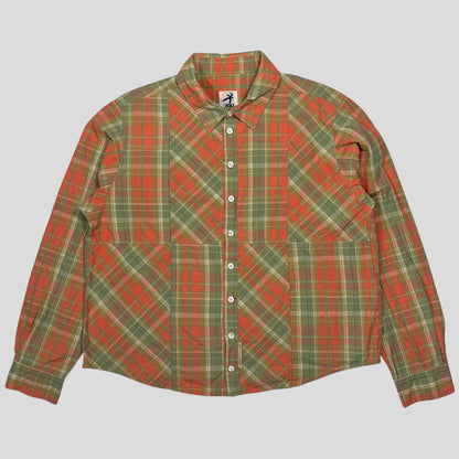 Hai By Issey Miyake 90’s Asymmetrical Plaid Boxy Shirt - S/M