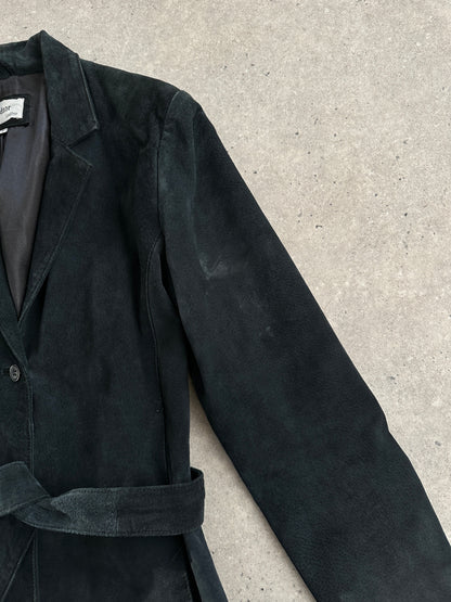 Vintage 1990s Suede Belted Jacket - S/M