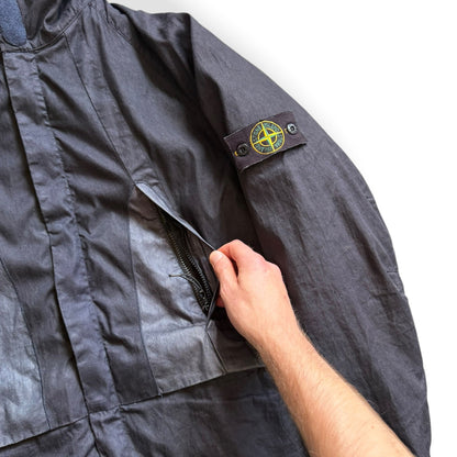 AW2004 Stone Island Lino Flax Dutch Rope Jacket (XL) | XL, Blue