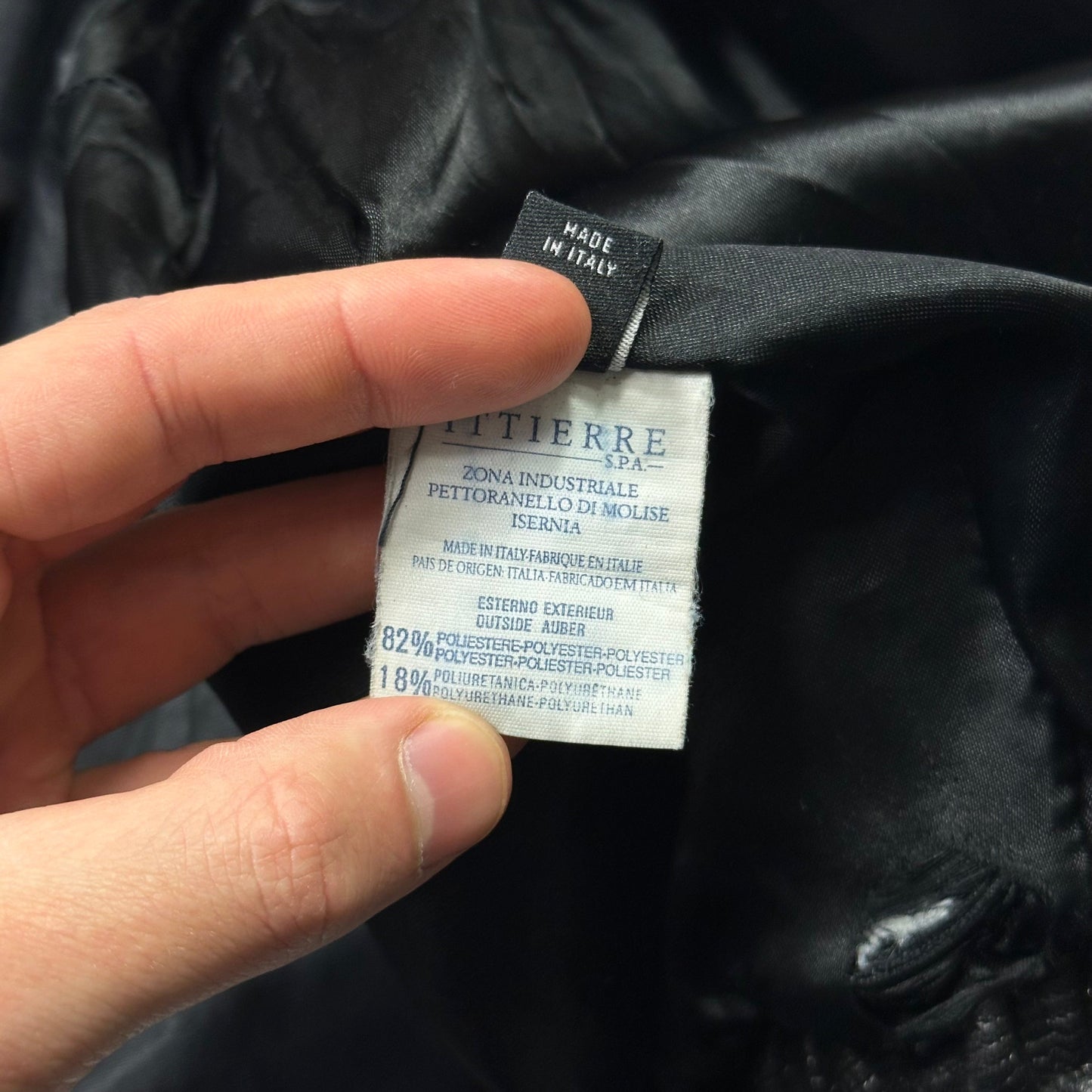 Versace VJC 90’s Liquid Silk Ribbed Cropped Puffer - S/M