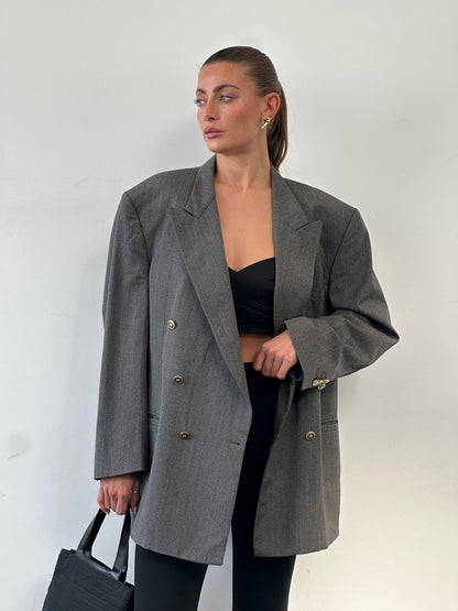 Versace Classic V2 90s Bespoke Button Double Breasted Blazer - 46R/XXL