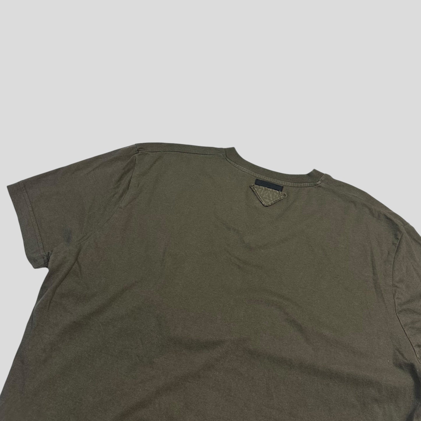 Prada Milano 2006 Triangle Double Logo V-neck T-shirt - M/L | Default Title, Multicoloured