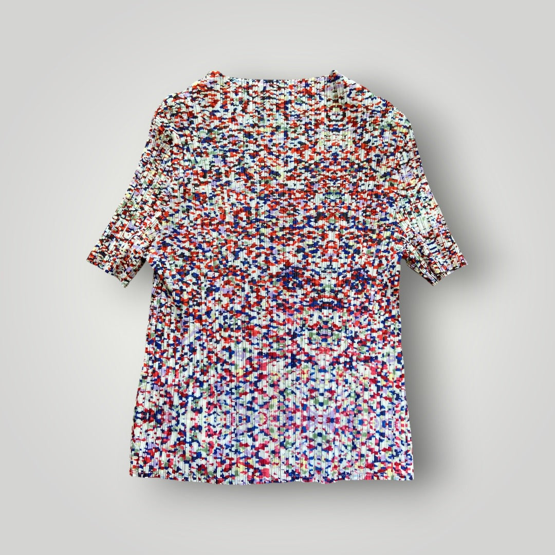 Issey Miyake Pleats Please Short Sleeve Top M | Default Title, Multi-colour