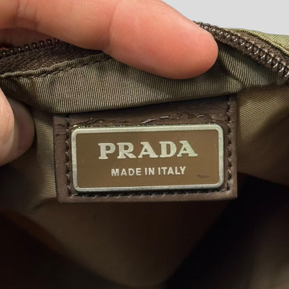 Prada Milano Tan Brown Nylon Crossbody Bag