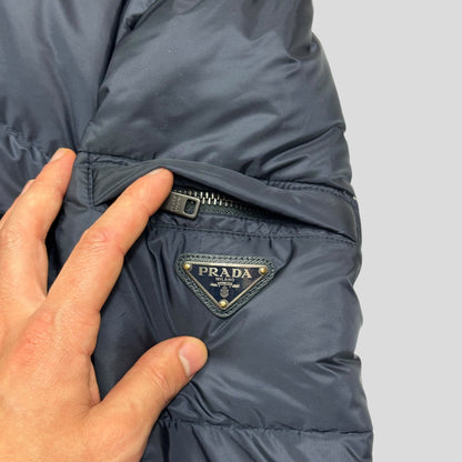 Prada 2020 Multipocket Plaque Logo Nylon Down Puffer - IT50 (L)