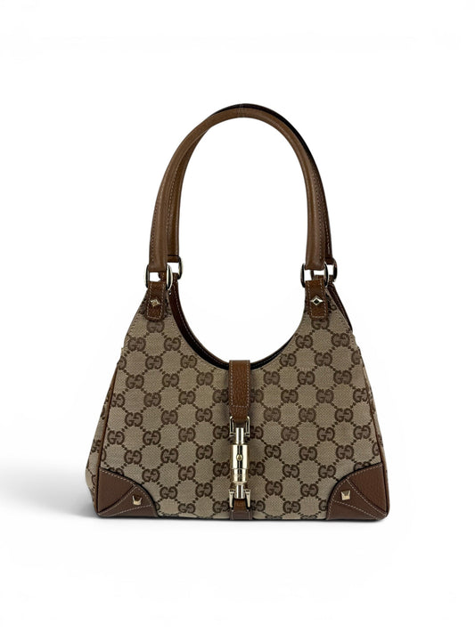 Vintage 90s Gucci Monogram GG Mini Jackie Handbag | O/S, Multicoloured