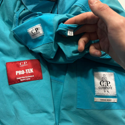 CP Company Aqua Blue Pro-tek Goggle Smock Jacket - IT52 (L)