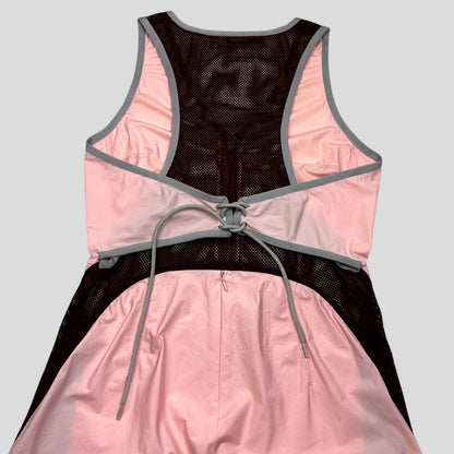 Prada Sport SS00 Nylon Mesh Technical Dress - IT44 | Medium, Pink