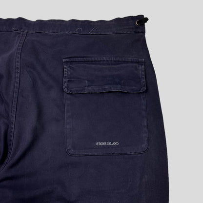 Stone Island AW04 Heavy Cotton Spellout Carpenter Trousers - 36-40 | Default Title, Blue