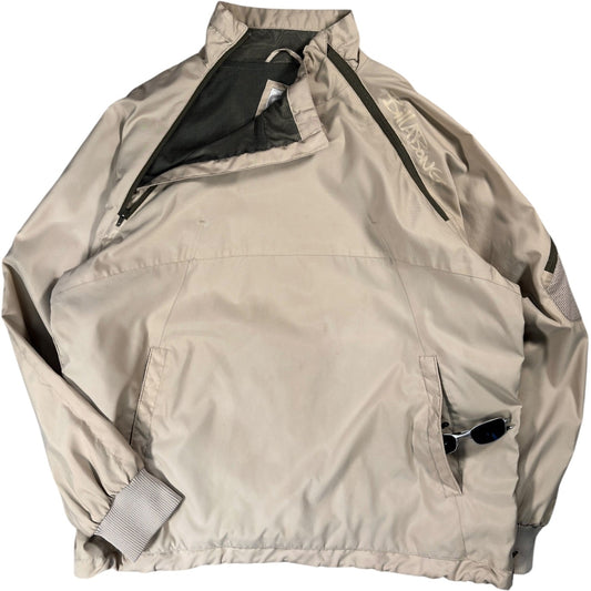 Billabong 2002 Asymmetrical Dual Zip Jacket XL | XL, Beige